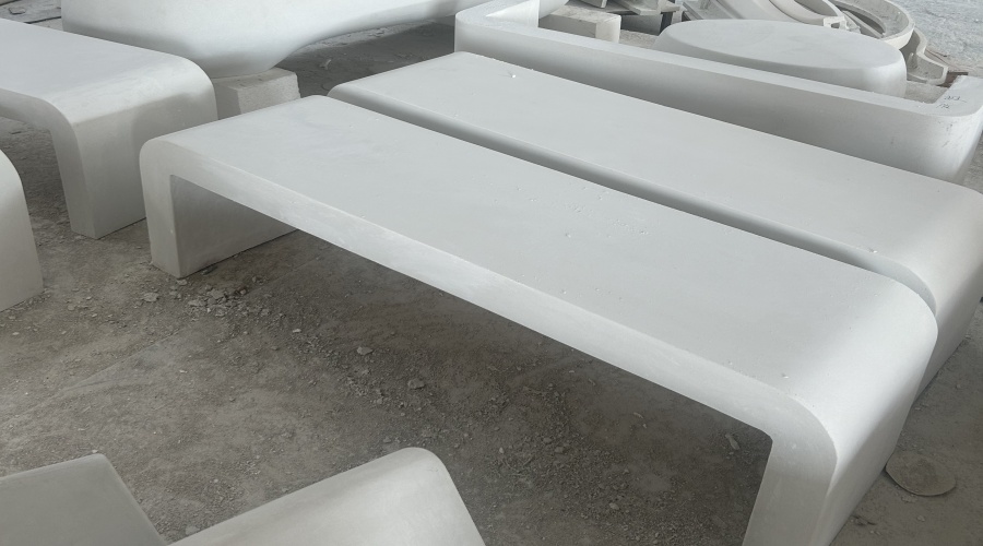 出口韓國(guó)長(zhǎng)條UHPC坐凳造型工程